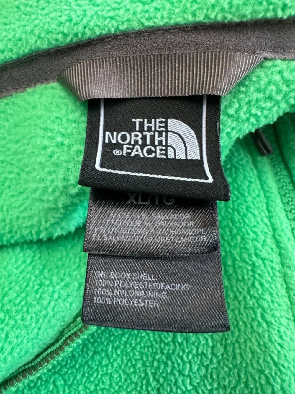 The North Face Jacket Women XL Green Fleece Full Zip Coat - Picture 6 of 14